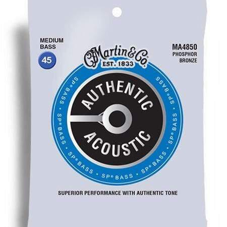 Martin SP Authentic Acoustic SP 92/8 Acoustic Bass Guitar Strings Medium - 45-105-Martin-Infinite Music