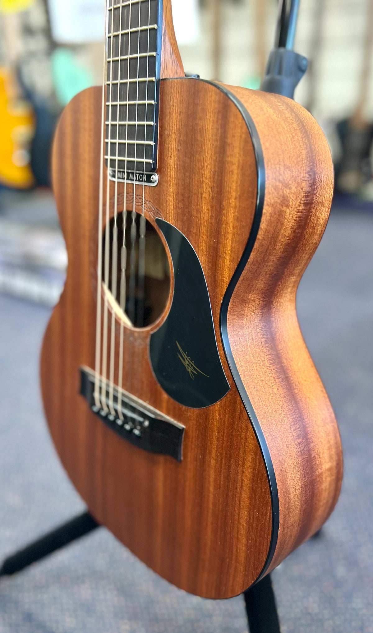 Maton EMM 6 Mini Maton Guitar All Mahogany In Hardcase ( Pre Owned )-Maton-Infinite Music