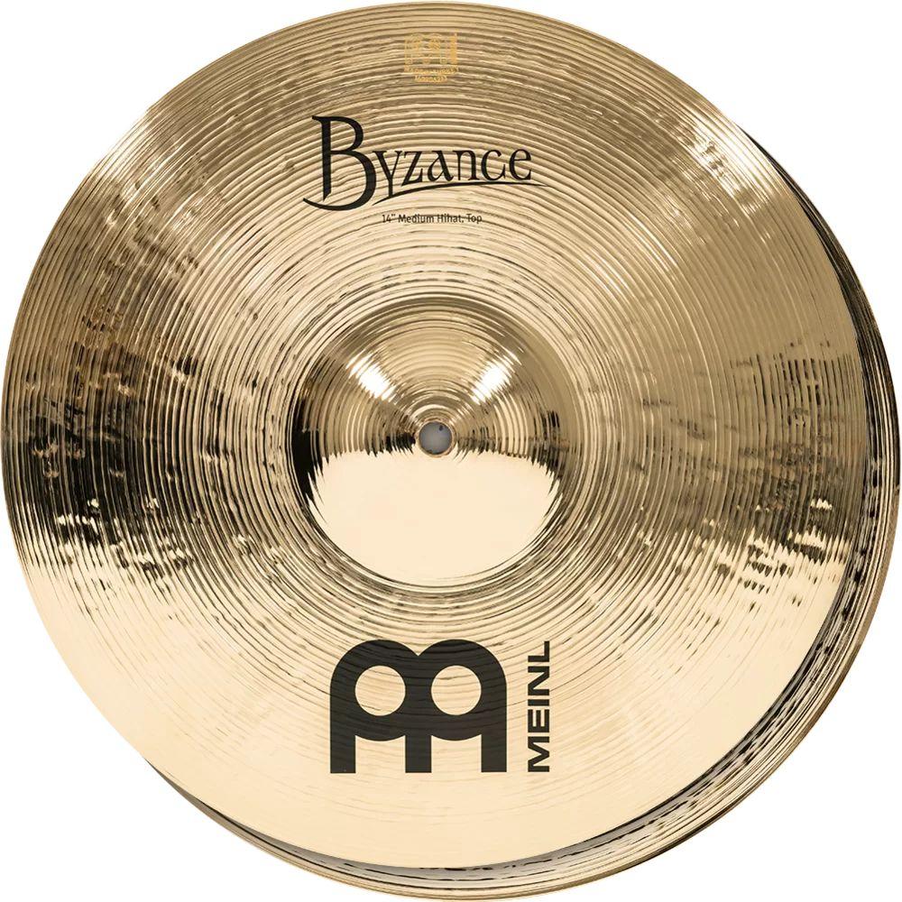 Meinl Byzance Brilliant 14" Medium Hi-Hat Cymbals-Meinl-Infinite Music