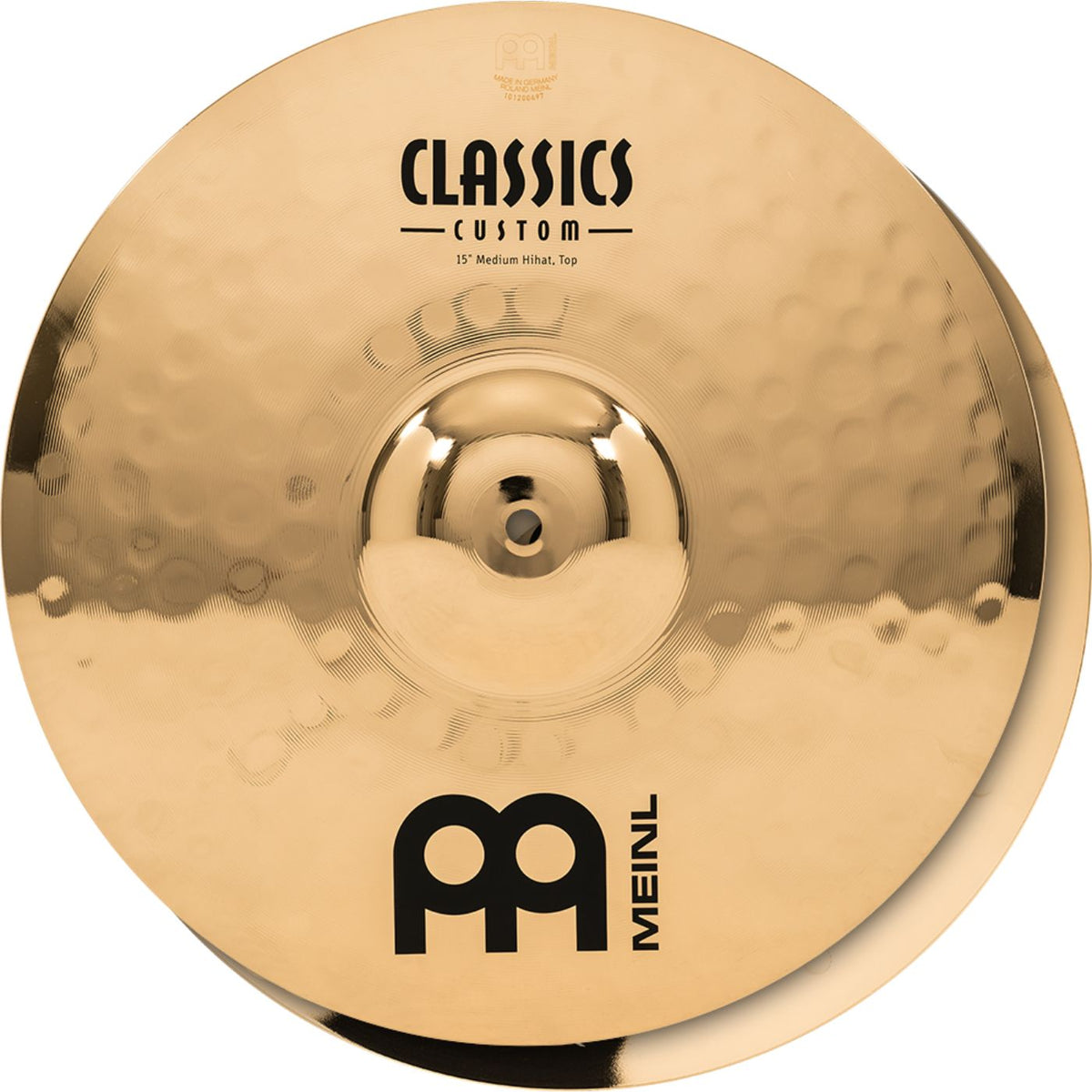 Meinl CC15MH-B 15" Medium Classics Custom Brillant Hi Hat Cymbals-Meinl-Infinite Music