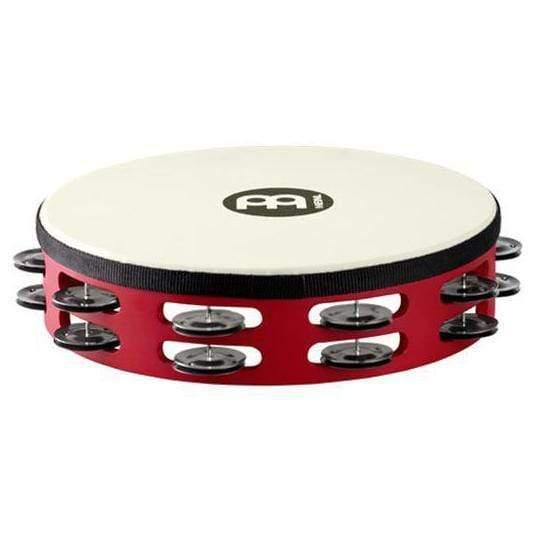 Meinl Percussion 10" Tambourine Red w/Black Steel Jingles-Meinl Percussion-Infinite Music