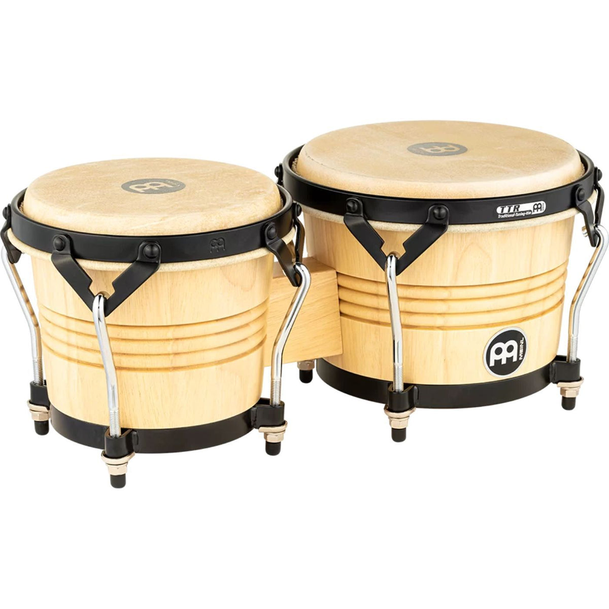 Meinl Percussion 6 3/4" and 8" Wood Bongos - Natural-Meinl Percussion-Infinite Music