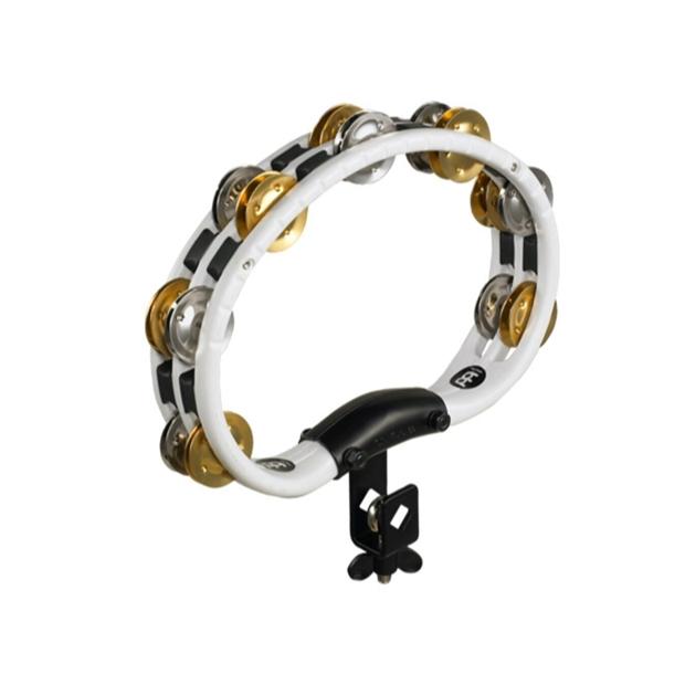 Meinl Percussion Mountable Dual Alloy Jingles White Tambourine-Meinl Percussion-Infinite Music