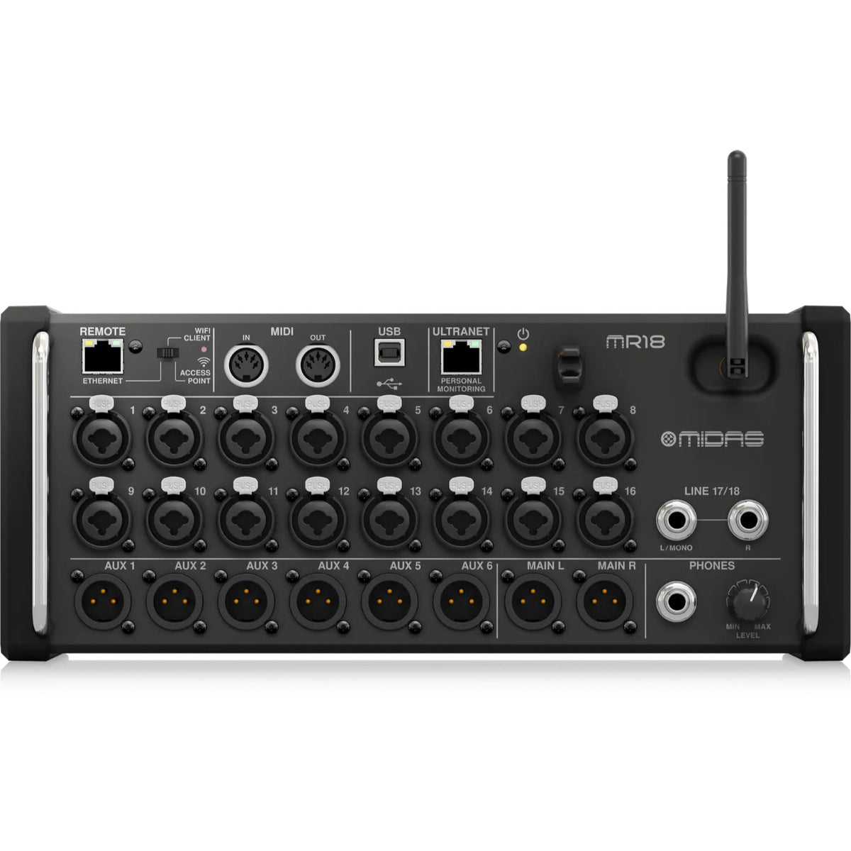 Midas MR18 18-input Digital Mixer with iPad/Android Tablet Control-Midas-Infinite Music