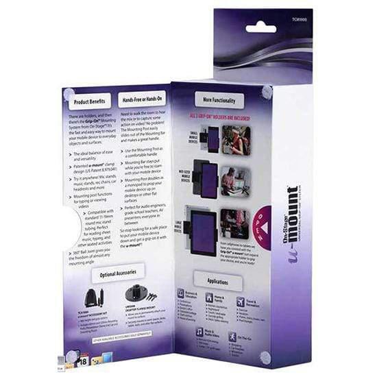 On Stage Grip-On Universal Device Holder with U-Mount Mounting Post-On Stage-Infinite Music