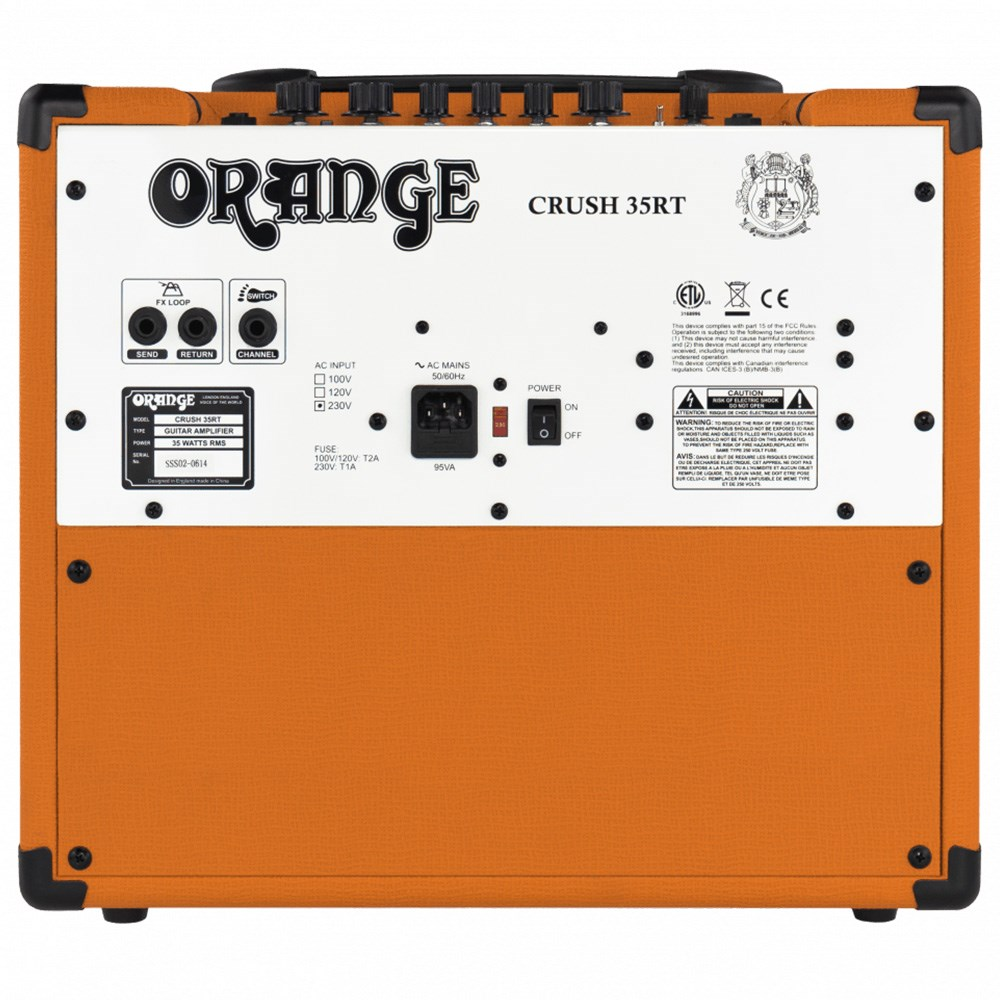 Orange Crush 35RT Guitar Amp Combo w/ All Analogue Signal Path Reverb & Tuner (35 Watts)-Orange-Infinite Music