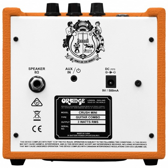 Orange Crush Mini Combo Guitar Amplifier-Orange-Infinite Music