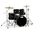 PDP Mainstage 5 Piece Drum Kit with Hardware- Black Metallic-PDP-Infinite Music