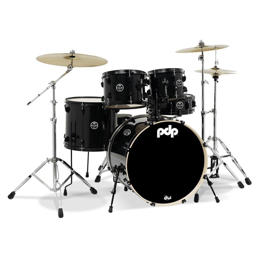 PDP Mainstage 5 Piece Drum Kit with Hardware- Black Metallic-PDP-Infinite Music