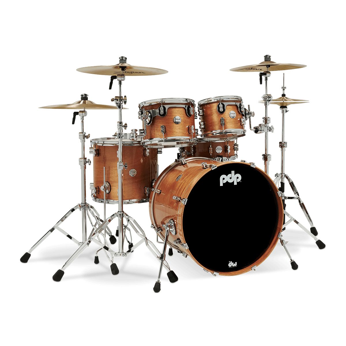 PDP PDCMX2215HM Concept Maple Exotic 5pc Drum Kit - Honey Mahogany-PDP-Infinite Music