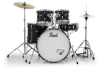 Pearl RS525SC/C-31 Roadshow Fusion 5pc Drum Kit w/Hardware & Cymbals, etc. - Jet Black