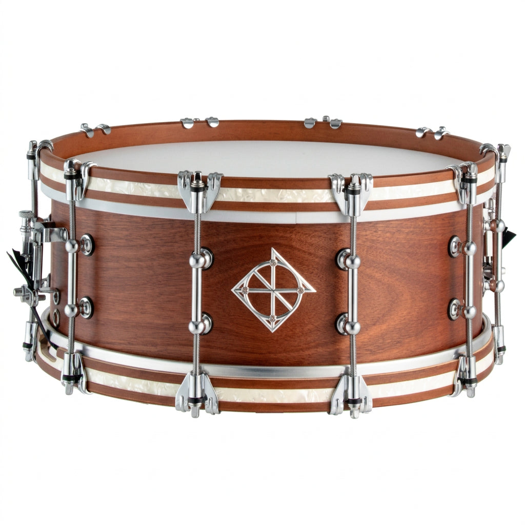 Dixon Artisan Series Australian Rose Gum Snare Drum in Satin Natural - 14 x 5.5"