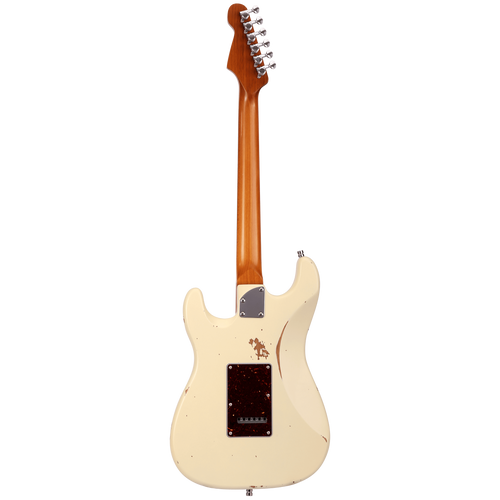 Patina PS-7 OW R HSS- Paulownia body Relic- Roasted maple neck- RW fretboard- 22 Stainless frets- Locking tuners - Olympic White-Patina-Infinite Music
