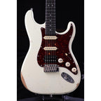 Patina PS-7 OW R HSS- Paulownia body Relic- Roasted maple neck- RW fretboard- 22 Stainless frets- Locking tuners - Olympic White-Patina-Infinite Music