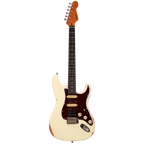 Patina PS-7 OW R HSS- Paulownia body Relic- Roasted maple neck- RW fretboard- 22 Stainless frets- Locking tuners - Olympic White-Patina-Infinite Music