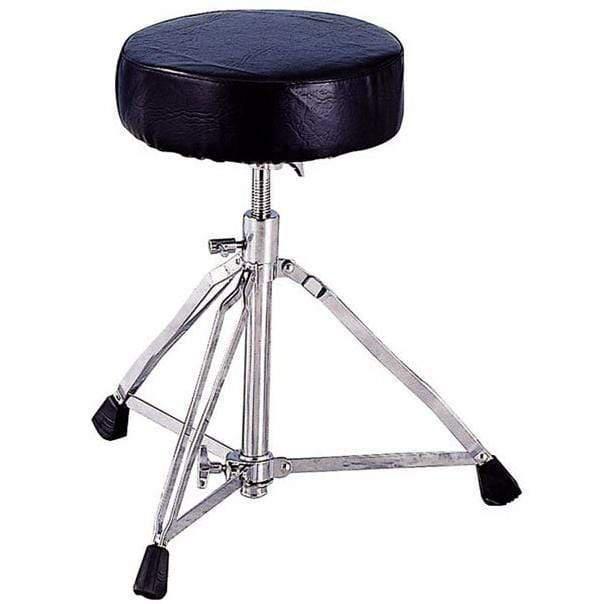 Peace DRT105 Lightweight Double Braced Round Drum Throne Black-Peace-Infinite Music
