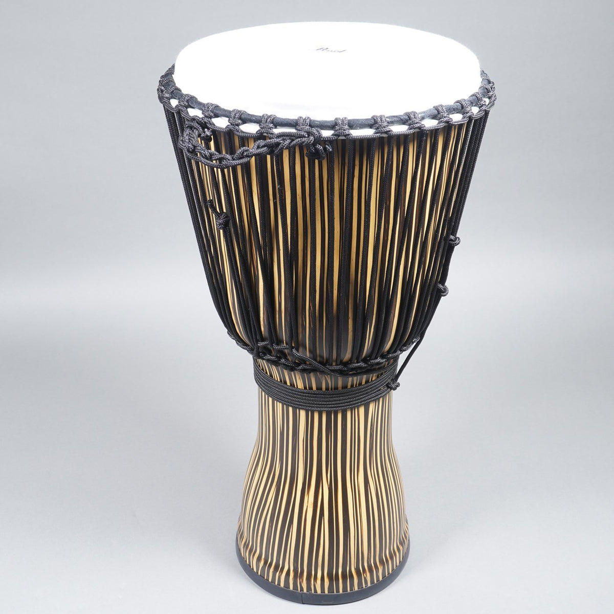 Pearl 12″ Roped Tuned Synthetic Shell Djembe - Zebra Grass-Pearl-Infinite Music