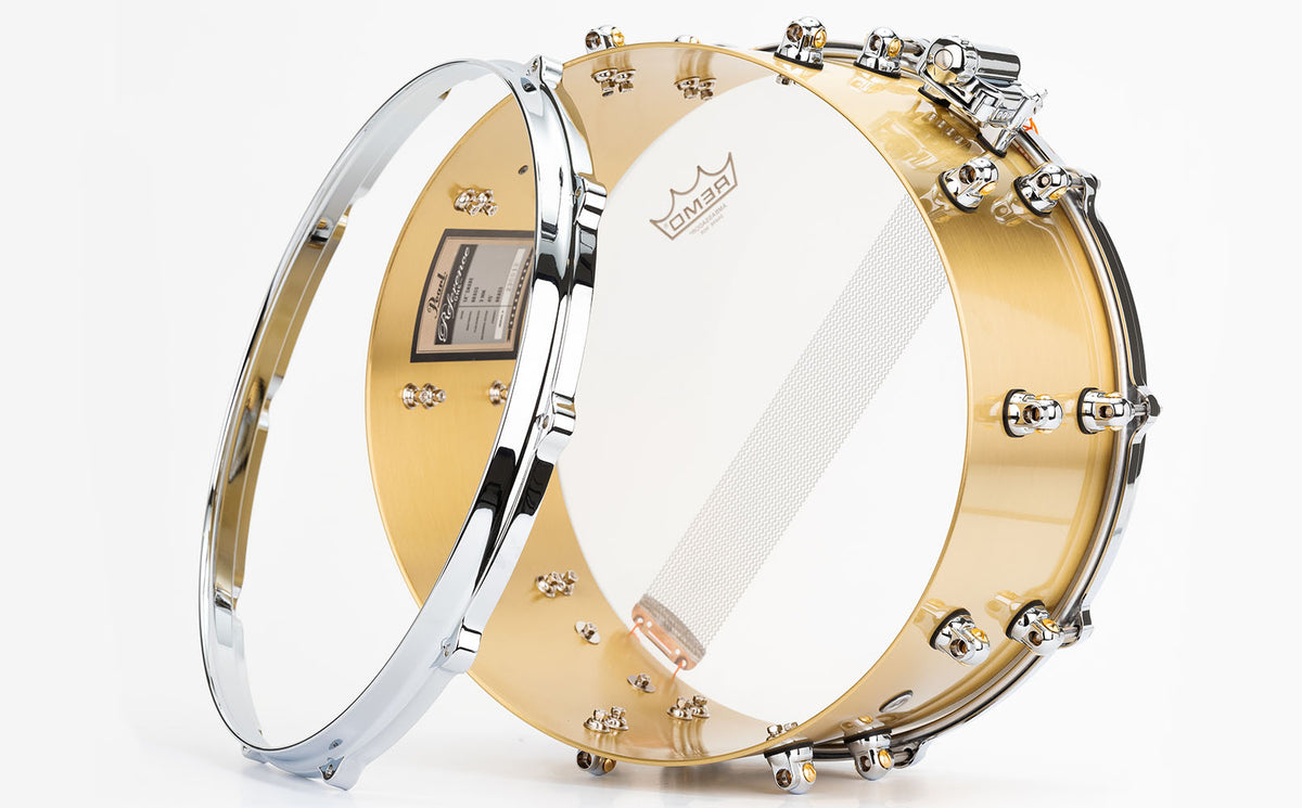 Pearl 14x6.5 Reference One Series Brass Snare Drum (RF1B1465)-Pearl Drums-Infinite Music