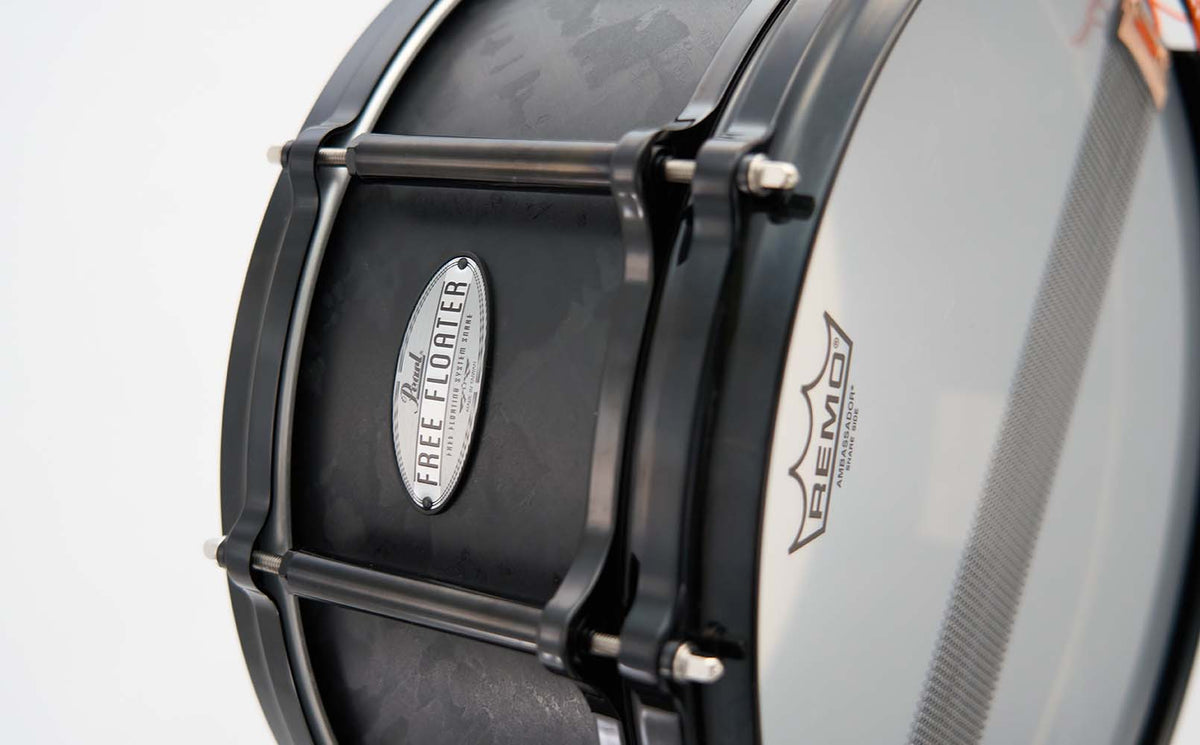 Pearl Limited Edition VectorCast Freefloater Snare Drums - Black (FTVC1465/B)-Pearl Drums-Infinite Music