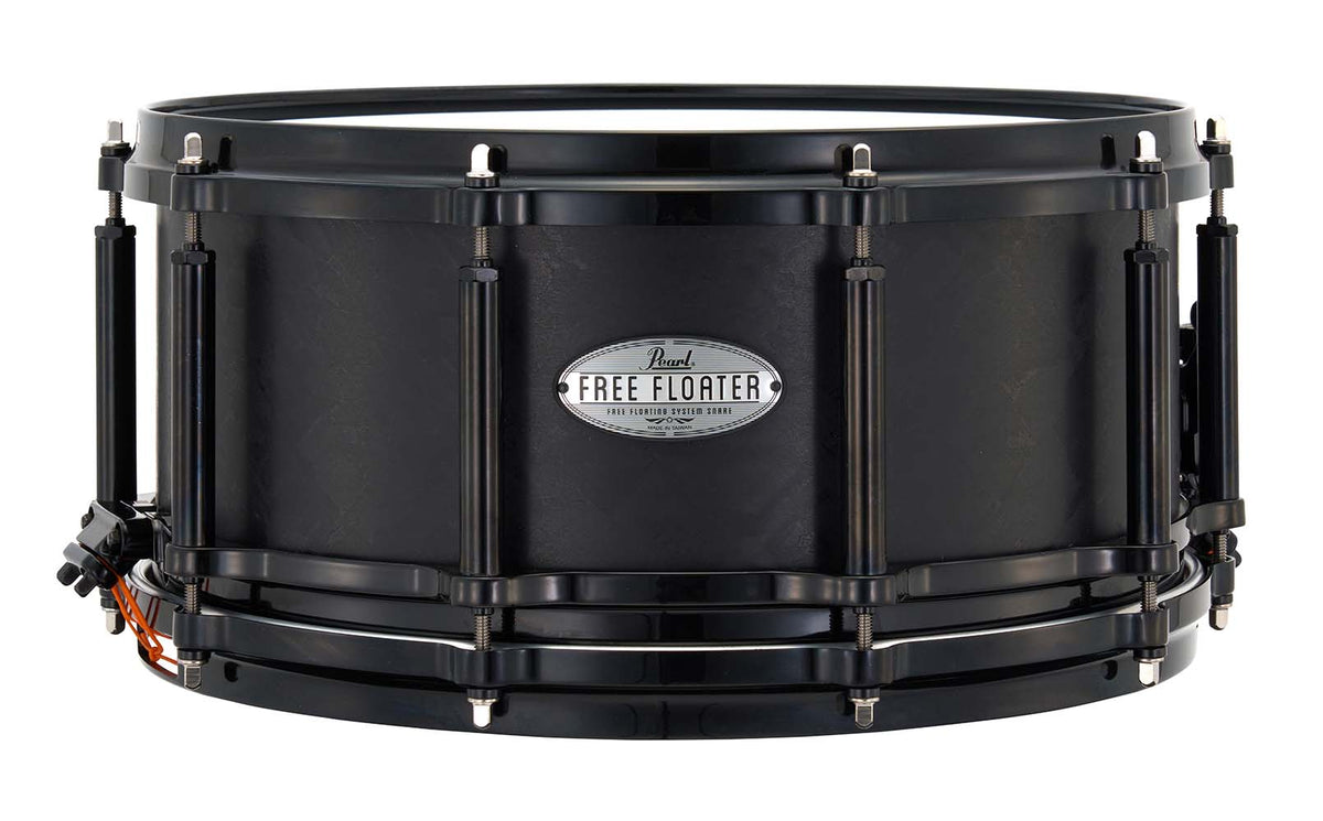 Pearl Limited Edition VectorCast Freefloater Snare Drums - Black (FTVC1465/B)-Pearl Drums-Infinite Music