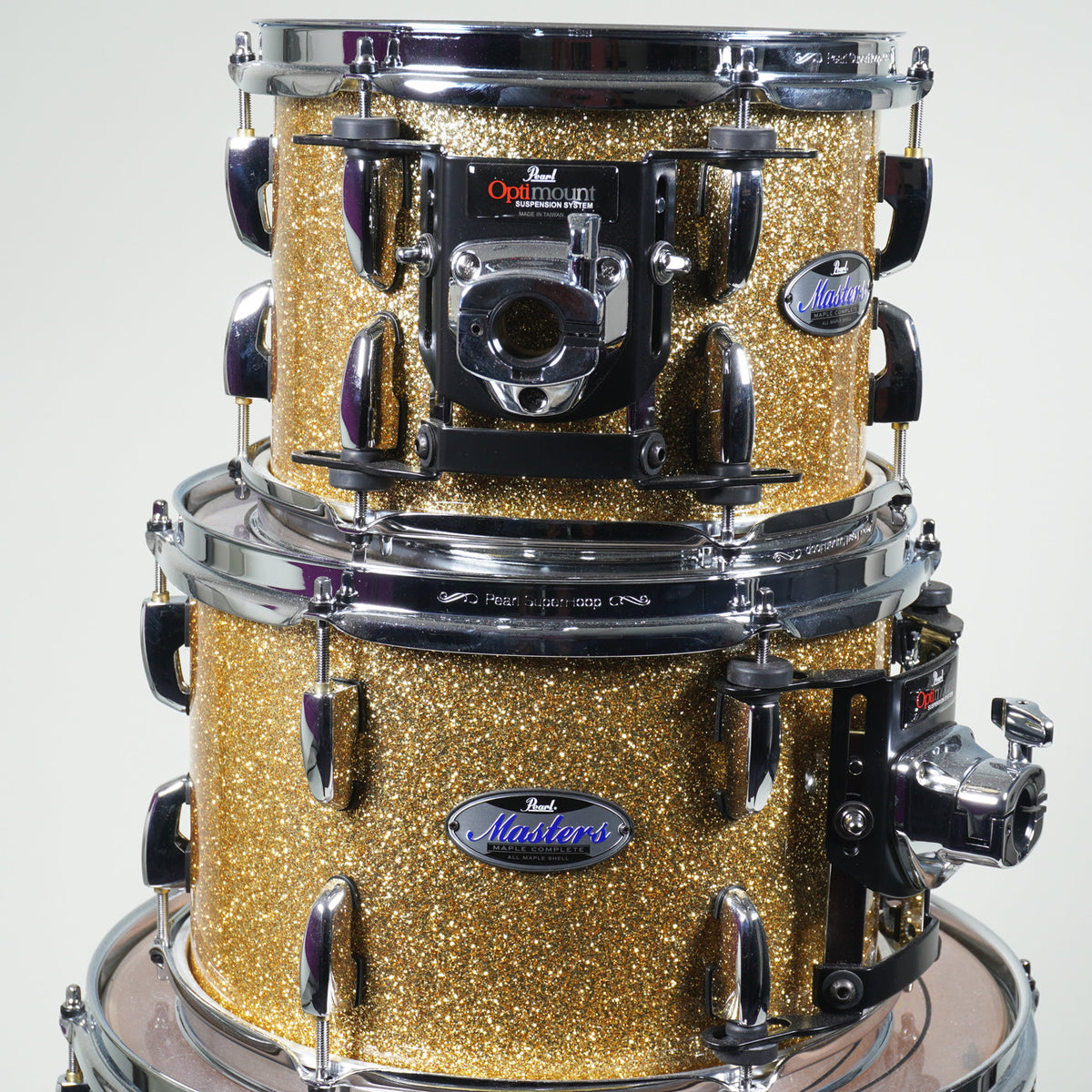 Pearl Masters Maple Complete 4-piece Shell Pack 22"Kick - Bombay Gold Sparkle-Pearl-Infinite Music