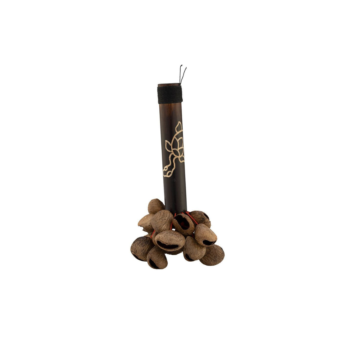 Pearl Pangi Nut Shaker with Bamboo Handle-Pearl-Infinite Music