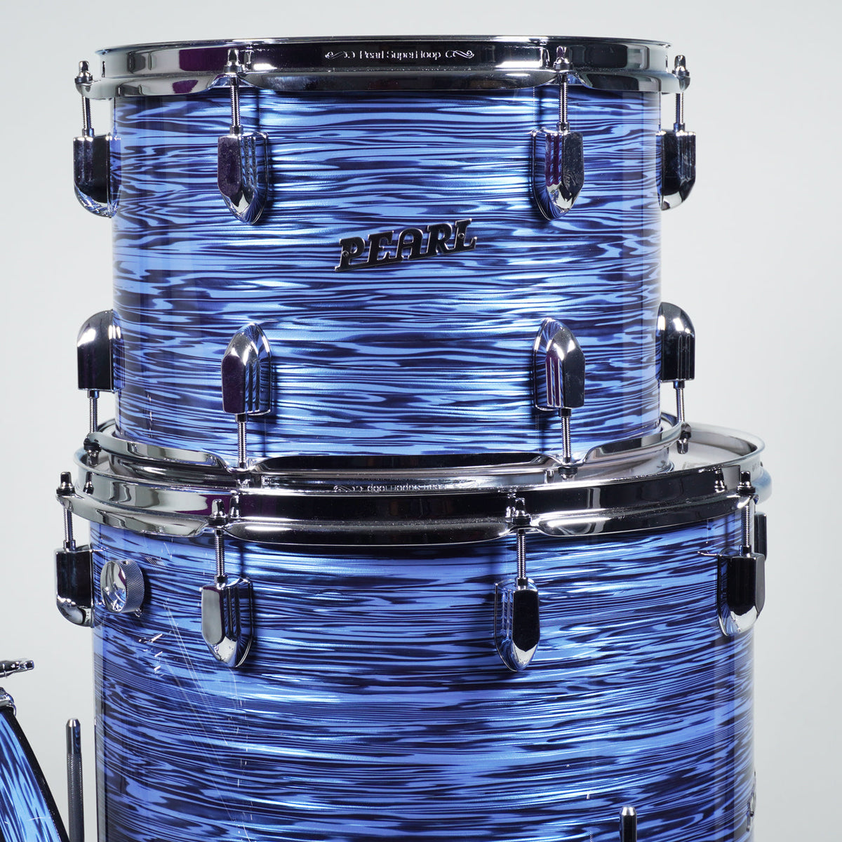 Pearl President Series Deluxe 75th Anniversary 22" 3 Pce Drum Shell Pack - Ocean Ripple Pearl-Pearl-Infinite Music