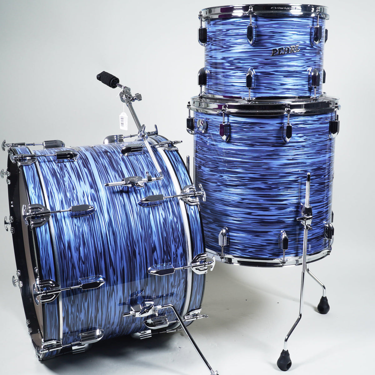 Pearl President Series Deluxe 75th Anniversary 22" 3 Pce Drum Shell Pack - Ocean Ripple Pearl-Pearl-Infinite Music