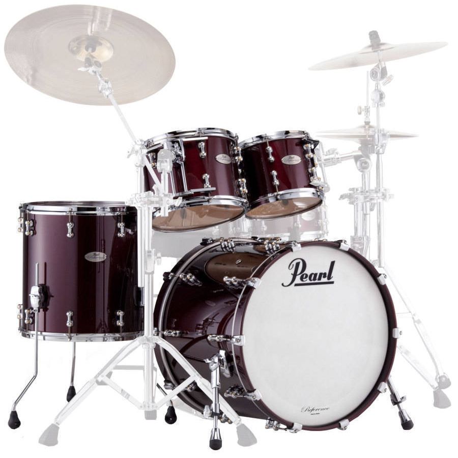 Pearl Reference Pure 4 Piece Drum Set Shell Pack - Black Cherry-Pearl-Infinite Music