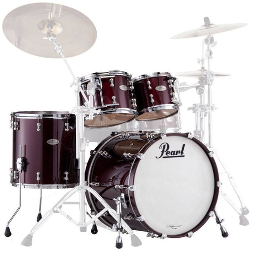 Pearl Reference Pure 4 Piece Drum Set Shell Pack - Black Cherry-Pearl-Infinite Music