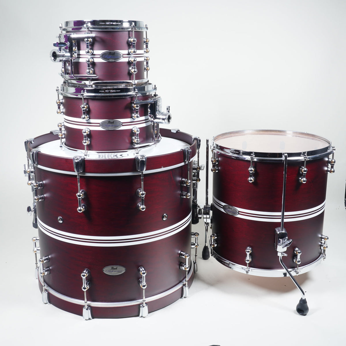 Pearl Reference Pure 4 Piece Drum Set Shell Pack - Orista Rose Stripe-Pearl-Infinite Music