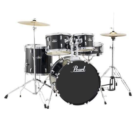 Pearl Roadshow X 20" 5 Piece Drum Kit Jet Black-Pearl Drums-Infinite Music