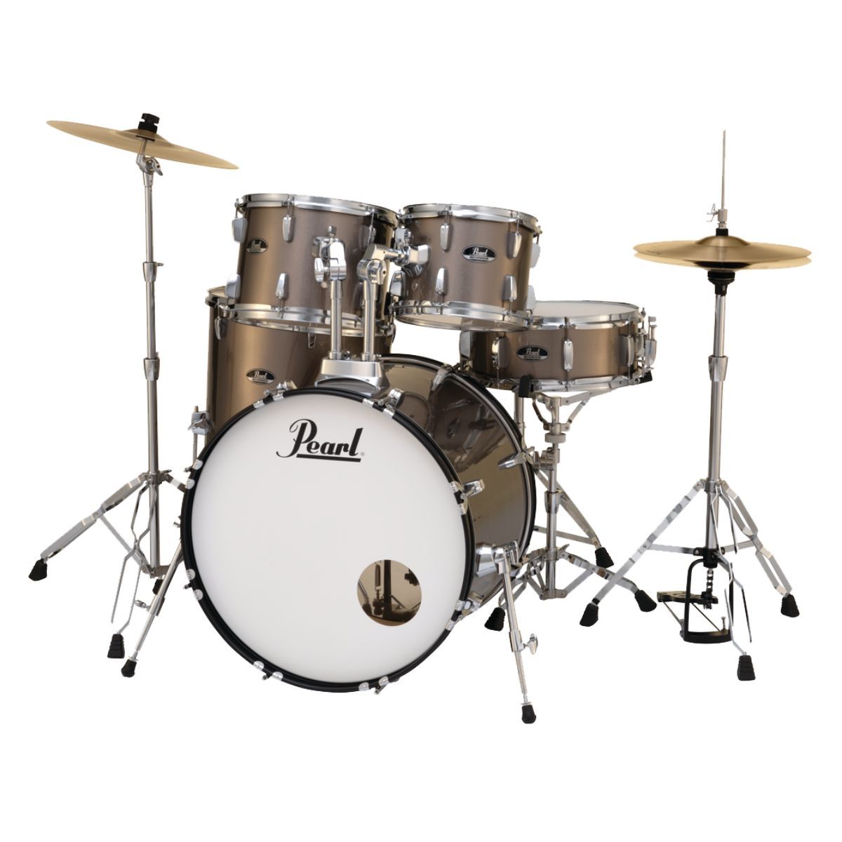 Pearl Roadshow-X Fusion Plus 5 Pce Drum Kit Package - Bronze Metallic-Pearl-Infinite Music