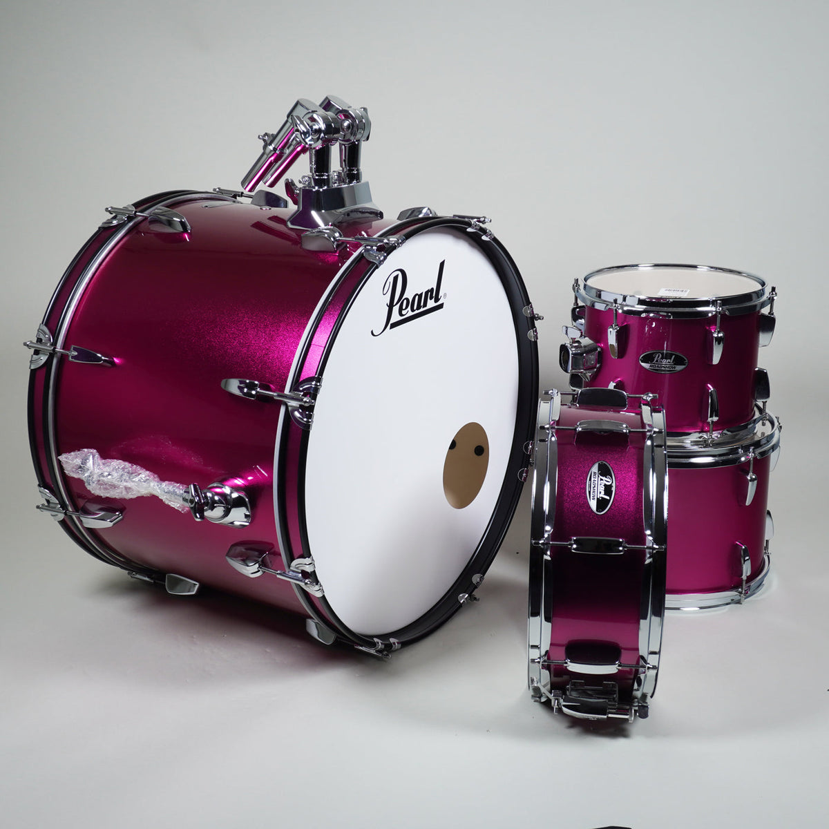 Pearl Roadshow-X Fusion Plus 5 Pce Drum Kit Package - Pink Metallic-Pearl-Infinite Music