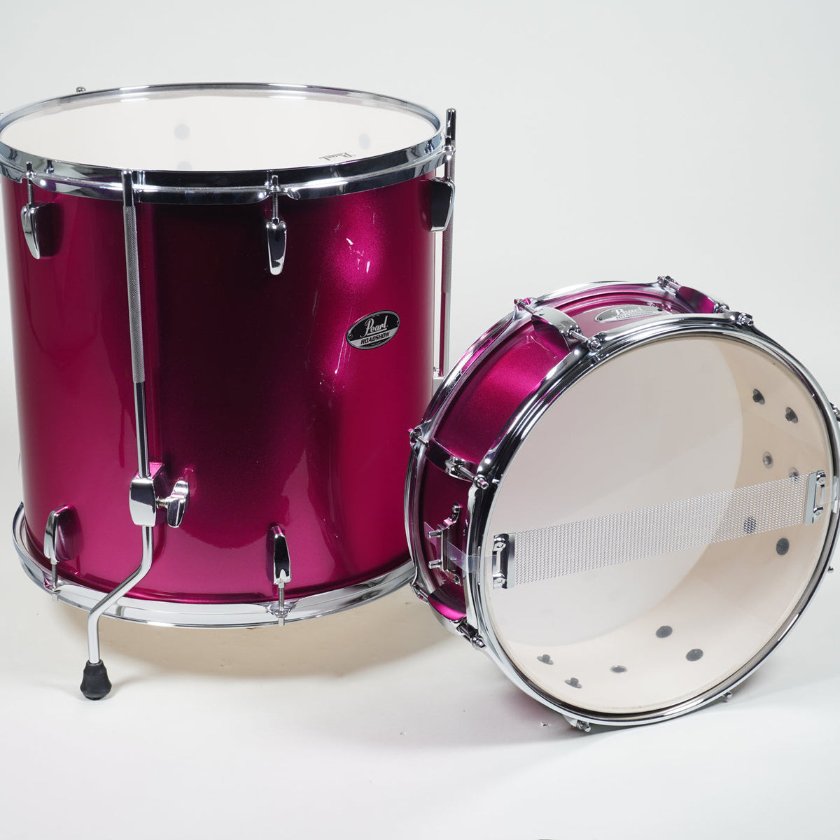 Pearl Roadshow-X Fusion Plus 5 Pce Drum Kit Package - Pink Metallic-Pearl-Infinite Music