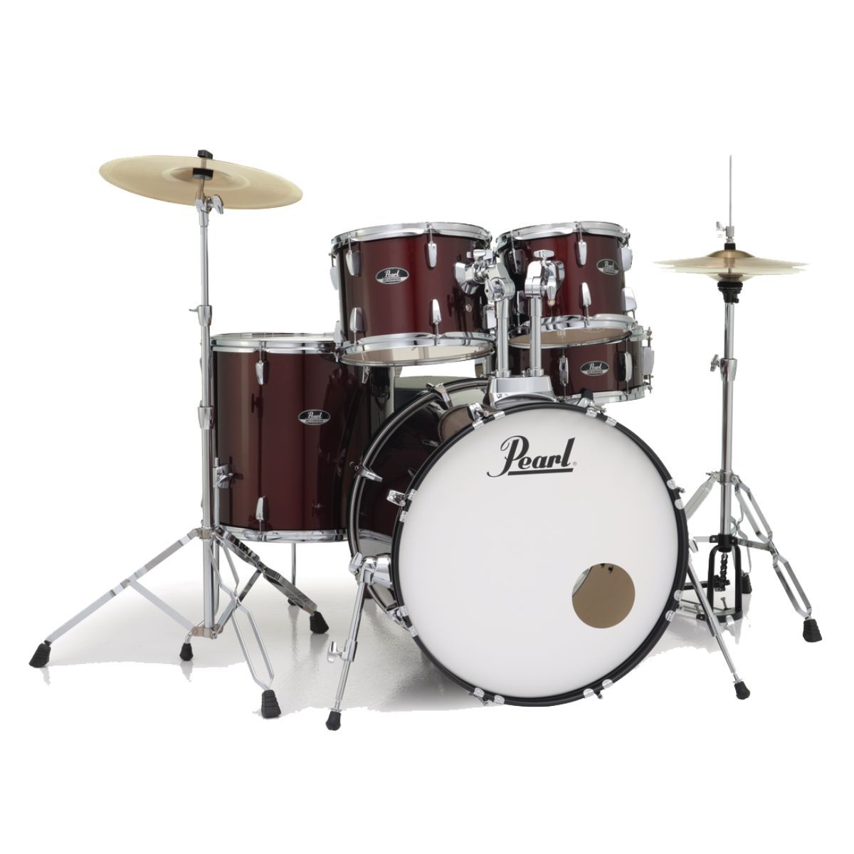 Pearl Roadshow-X Fusion Plus 5 Pce Drum Kit Package - Red Wine-Pearl-Infinite Music