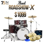 Pearl Roadshow-X Fusion Plus 5 Pce Drum Kit Package - Red Wine-Pearl-Infinite Music
