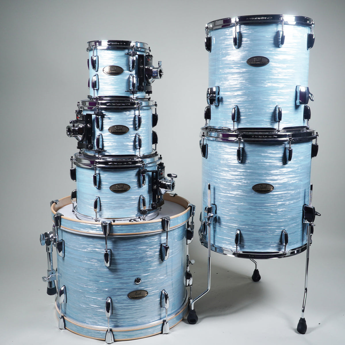 Pearl Session Studio Select 6 Piece Drum Shell Pack - Ice Blue Oyster-Pearl-Infinite Music