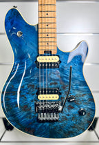Peavey HP 2® Poplar Burl Transparent Blue Electric Guitar w/ Deluxe Hard Case (HP2 HP-2)-Peavey-Infinite Music