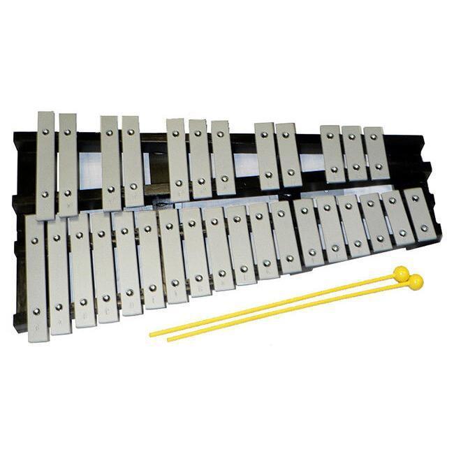 Percussion Plus 30-Note Glockenspiel with Black Wood Folding Frame & Bag-Percussion Plus-Infinite Music