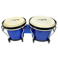 Percussion Plus PP105F Wooden Bongos Gloss Blue Lacquer Finish-Percussion Plus-Infinite Music