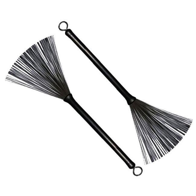 Percussion Plus Retractable Wire Drum Brushes - Pair-Percussion Plus-Infinite Music