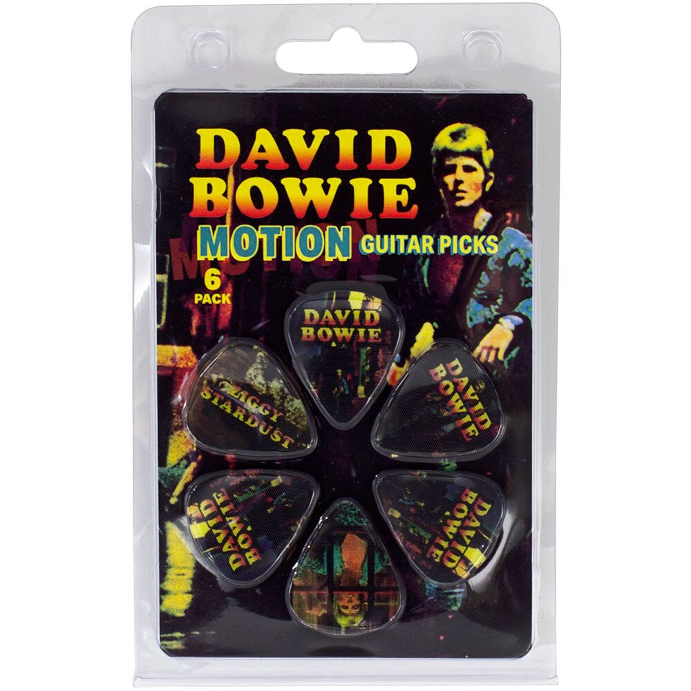 Perris "David Bowie - Ziggy" Licensed Motion Guitar Picks - 6 Pack-Perris-Infinite Music