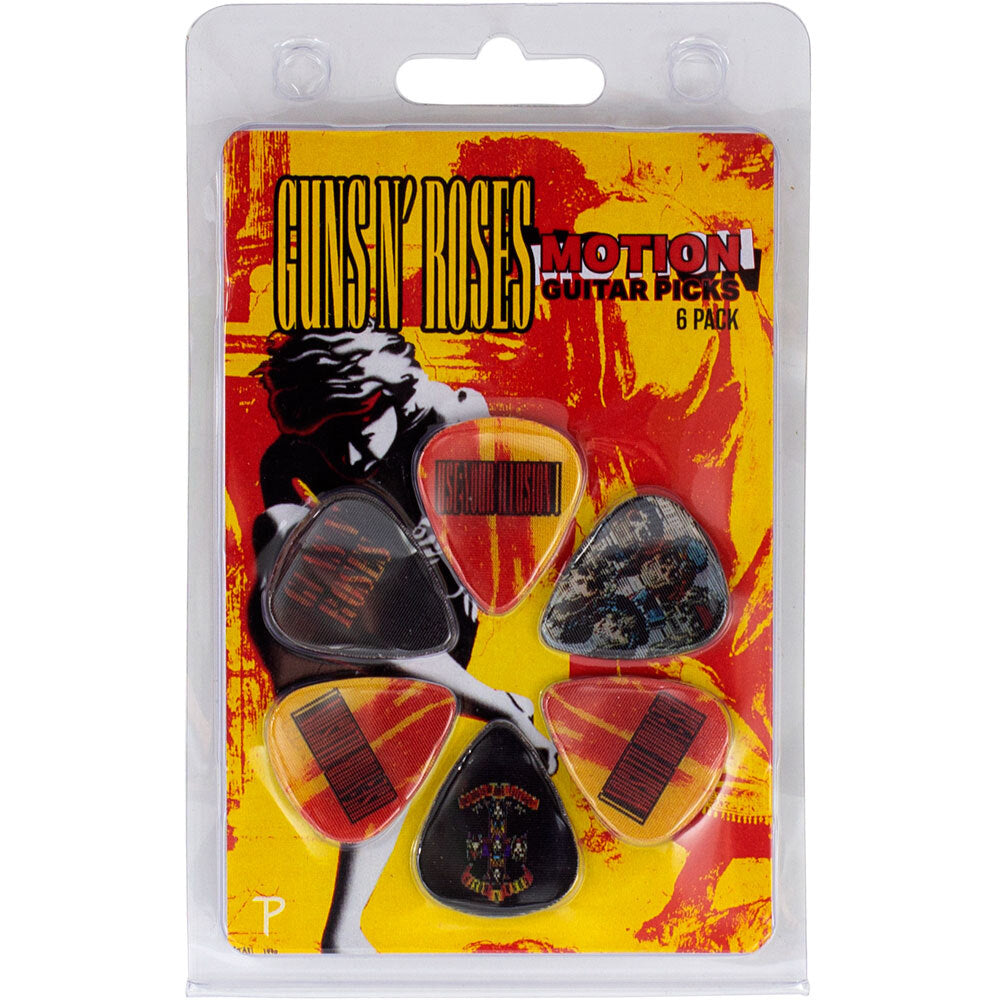 Perris "Guns'N'Roses - Variety 2" Licensed Motion Guitar Picks - 6 Pack-Perris-Infinite Music