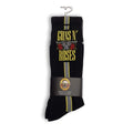 Perris Licensed GNR "Side Stripe" Large Crew Socks in Black-Perris-Infinite Music