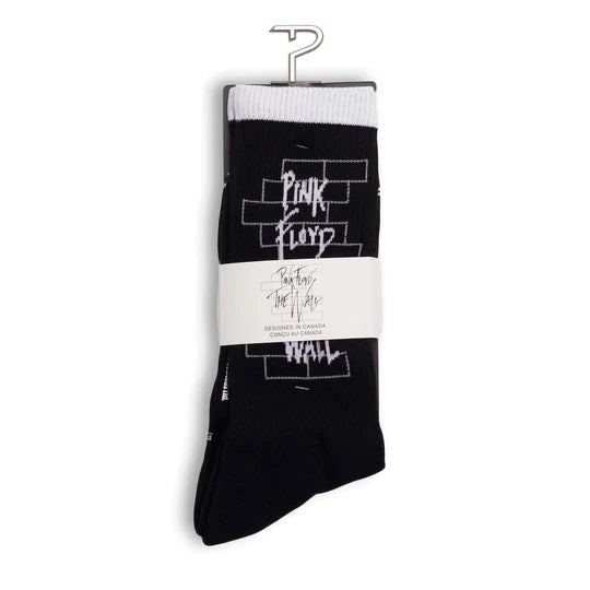 Perris Licensed PINK FLOYD "The Wall" Large Crew Socks in Black-Perris-Infinite Music