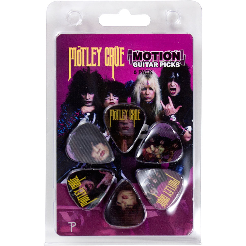 Perris "Motley Crue - 1985" Licensed Motion Guitar Picks - 6 Pack-Perris-Infinite Music