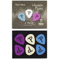 Perris Multi-Colour Felt Wool Ukulele Picks - Pack of 6-Perris-Infinite Music