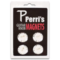Perris White Guitar Knob Fridge Magnets - Pack of 4-Perris-Infinite Music