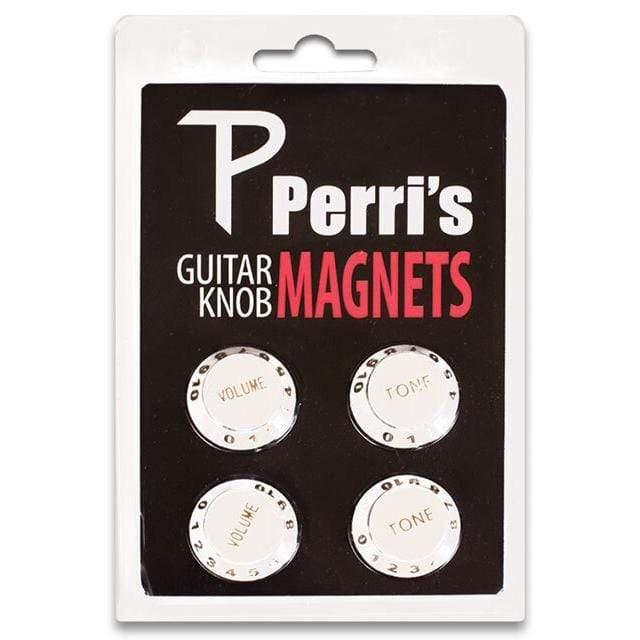 Perris White Guitar Knob Fridge Magnets - Pack of 4-Perris-Infinite Music